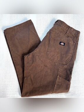 Dickies 36X32 Brown Carpenter Pants Heavy Weight Canvas